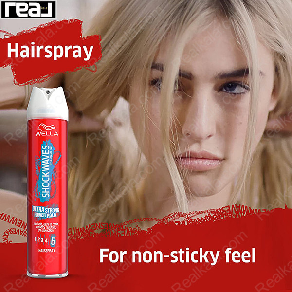 اسپری نگهدارنده مو فوق العاده قوی ولا Wella Ultra Strong Power Hold Hair Spray 250ml