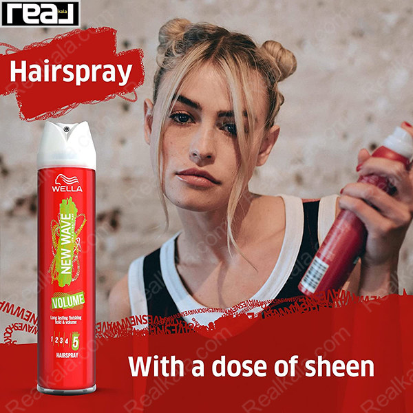 اسپری نگهدارنده و حجم دهنده مو ولا Wella Long Lasting Finishing Hold & Volume Hair Spray 250ml