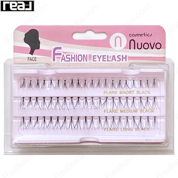 مژه مصنوعی تکی سه سایز نوو Nouvo Individual Eyelashes 3 Size