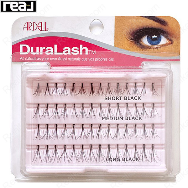 مژه مصنوعی تکی آردل مدل Duralash Short Medium Long Black
