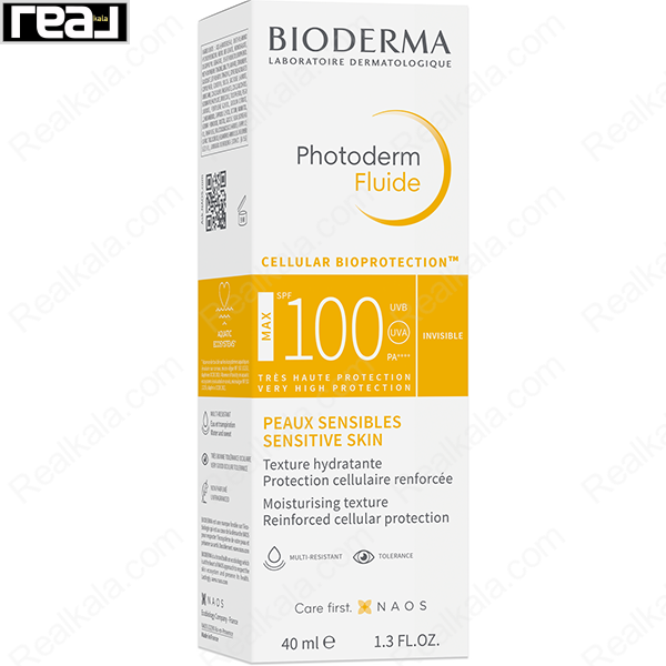 ضد آفتاب فلوئیدی فتودرم مکس بایودرما بی رنگ Bioderma Fluide Photoderm Max SPF100