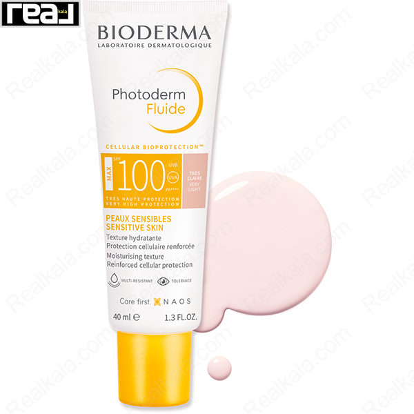 ضد آفتاب فلوئیدی فتودرم مکس بایودرما رنگ خیلی روشن Bioderma Fluide Photoderm Max Very Light SPF100