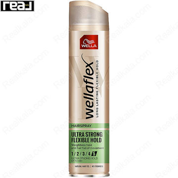 اسپری نگهدارنده مو فوق العاده قوی ولا (ولافلکس) Wella Flexible Ultra Strong Hold Hair Spray 250ml