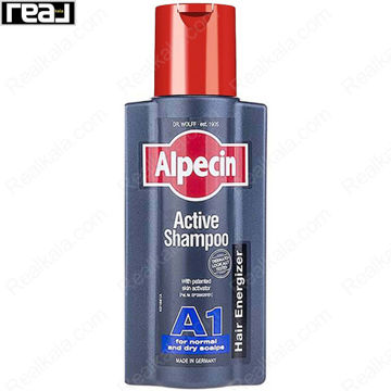 شامپو آلپسین مدل اکتیو مناسب موهای نرمال و خشک Alpecin A1 Active Shampoo 250ml