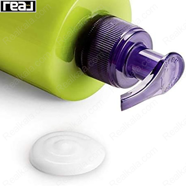 Garnier Fructis Pistachio – نمای نزدیک بافت کرم موی بدون آبکشی با پمپ بنفش