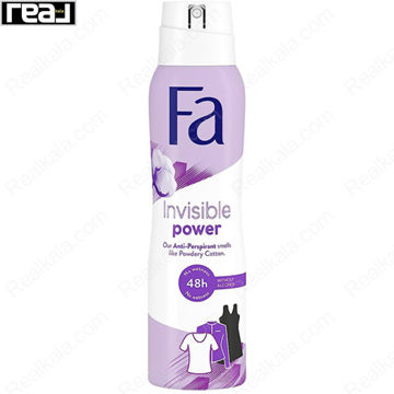 اسپری ضد تعریق فا مدل اینویزیبل پاور زنانه Fa Invisible Power Anti Perspirant Spray 48h