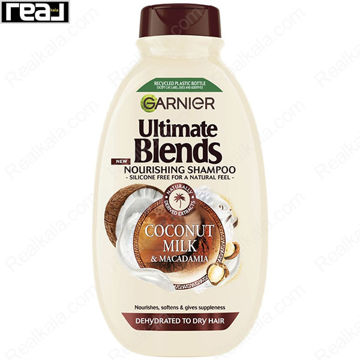 شامپو گارنیر Ultimate Blends Coconut & Macadamia 400ml برای تغذیه و نرمی مو