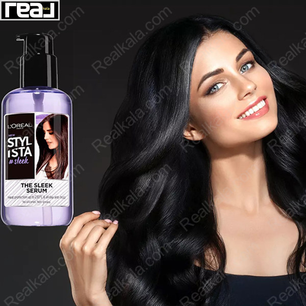 سرم مو لورال مدل Stylista Sleek مخصوص محافظت حرارتی و ضد وز حجم 200ml نمای جلو