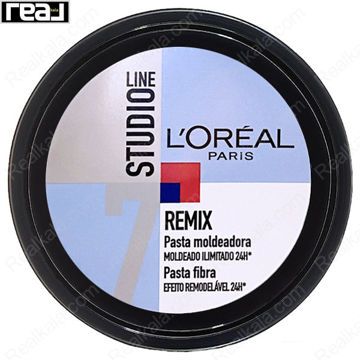 آدامس مو لورال شماره 7 LOreal Paris Studio Line REMIX Pasta Fibra