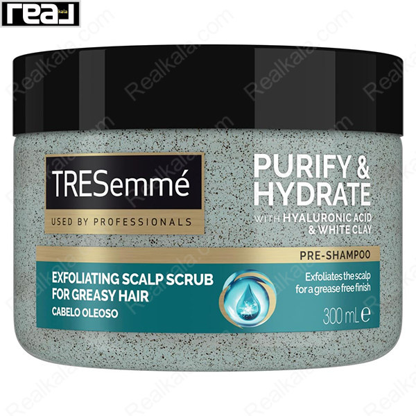 ماسک مراقبت از پوست سر (اسکراب کف سر) ترزمه Tresemme Exfolating Purify & Hydrate Scalp Scrub 300ml