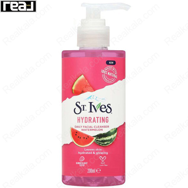 ژل شستشو و آبرسان صورت سینت ایوز حاوی عصاره هندوانه St.Ives Hydrating Facial Cleanser 200ml