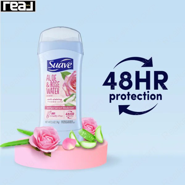 دئودورانت آلوئه اند رز واتر سواو با محافظت 48 ساعته و رایحه طراوت‌بخش