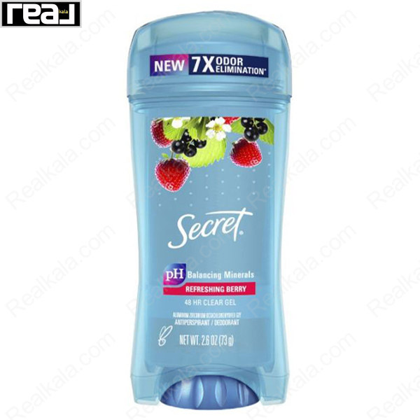 مام ژل ضد تعریق سکرت مدل Refreshing Berry با رایحه توتی و بافت شفاف