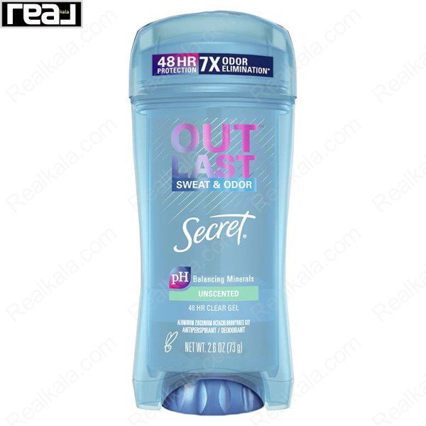 مام ژل ضد تعریق سکرت Unscented سری Outlast وزن 73 گرم