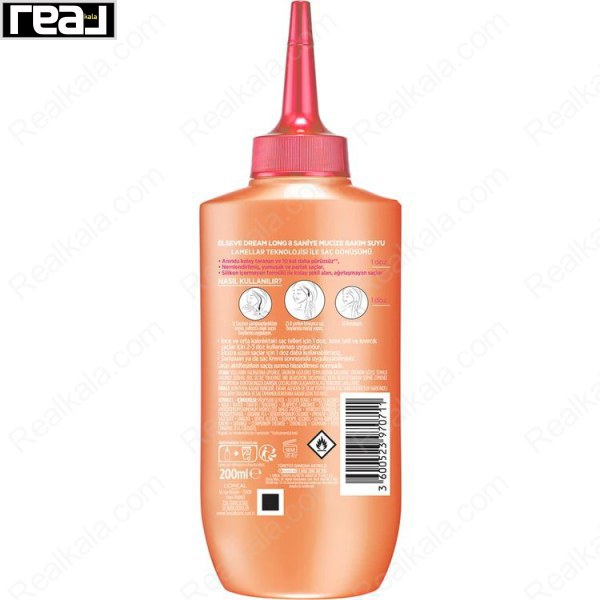 سرم مو 8 ثانیه ای لورال مخصوص موهای بلند LOreal Elseve Dream Long 8 Second Wonder Water 200ml