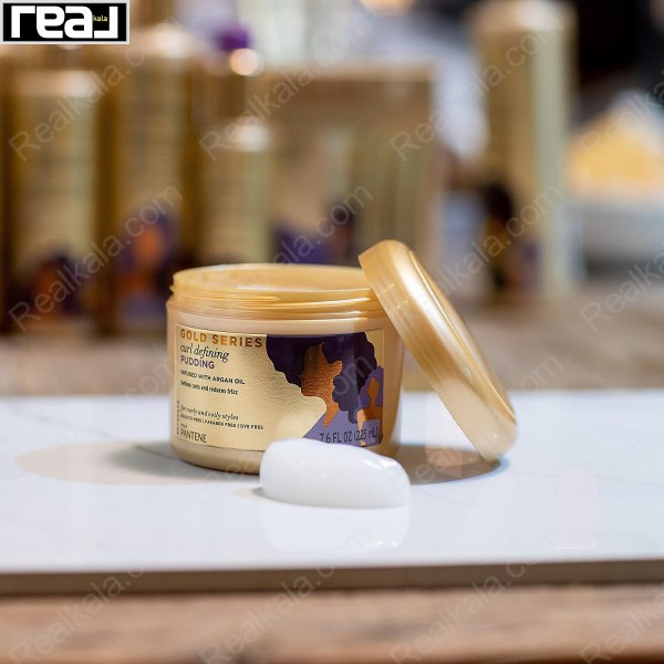 ماسک مو (پودینگ) پنتن تقویت کننده موهای فر Pantene Gold Series Curl Defining Pudding 225ml