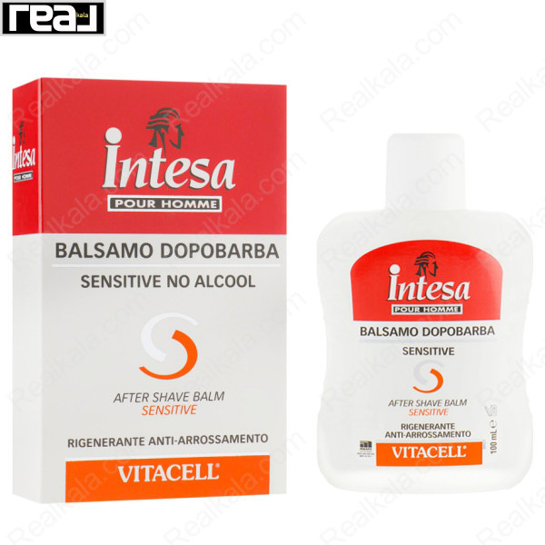 افتر شیو بالم اینتسا مدل ویتاسل Intesa Pour Homme Vitacell After Shave Balm 100ml
