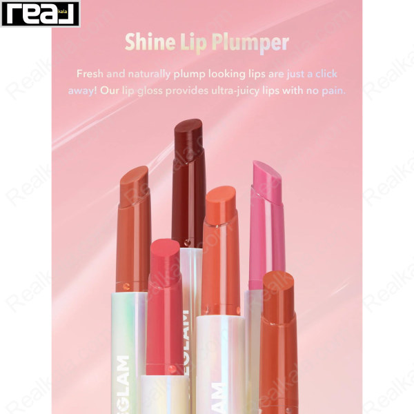 رژ لب قلمی حجم دهنده و براق کننده شیگلم رنگ Sheglam Shine Lip Plumper In Bloom