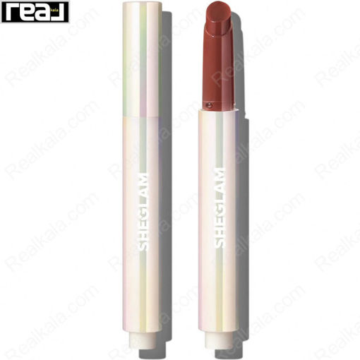 رژ لب قلمی شیگلم رنگ Sepia Kiss حجم دهنده و براق کننده Sheglam Shine Lip Plumper