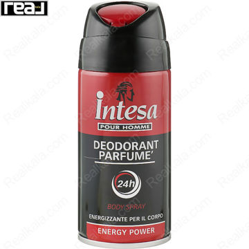 اسپری دئودورانت بدن اینتسا پور هوم مدل Energy Power با اثر ضدتعریق 24 ساعته و رایحه انرژی‌بخش