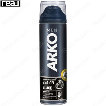 ژل اصلاح آرکو مدل بلک دو در یک ARKO MEN 2 In 1 Black Shaving Gel 200ml