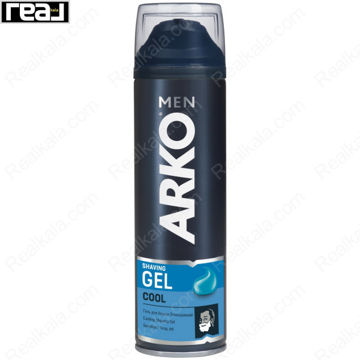 ژل اصلاح مردانه آرکو Men Cool با حس خنک‌کننده و بافت ژلی نرم