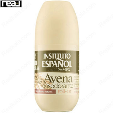 رول دئودورانت اسپانول Avena با فرمول ملایم و طبیعی و 100% جو طبیعی، کنترل بو و حس تازگی طولانی