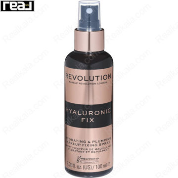 اسپری فیکس آبرسان رولوشن مدل Hyaluronic Fix با خاصیت تثبیت آرایش، آبرسانی و کمک به افزایش شادابی پوست در بطری 100 میلی‌لیتری
