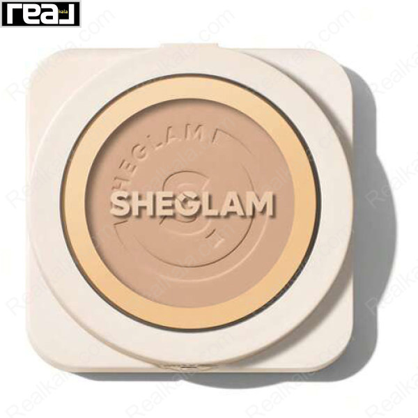 پنکک کرم پودری شیگلم رنگ Sheglam Skin-Focus High Coverage Powder Foundation Nude