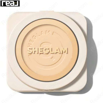 پنکک کرم پودری شیگلم رنگ Sheglam Skin-Focus High Coverage Powder Foundation Porcelain