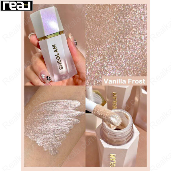 هایلایتر مایع شیگلم رنگ Sheglam Liqud Highlighter Vanilla Frost