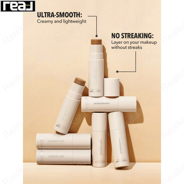 کانتور استیکی شیگلم رنگ Sheglam Snatch 'N' Define Stick Contour Golden Sun