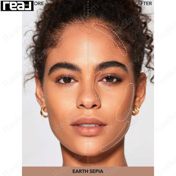 کانتور استیکی شیگلم رنگ Sheglam Snatch 'N' Define Stick Contour Earthy Sepia