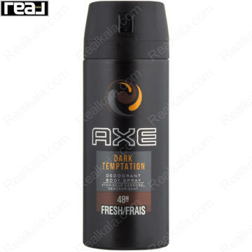 اسپری بدن آکس مدل دارک تمپتیشن 48 ساعته فرش AXE Dark Temptation 48H Fresh Body Spray