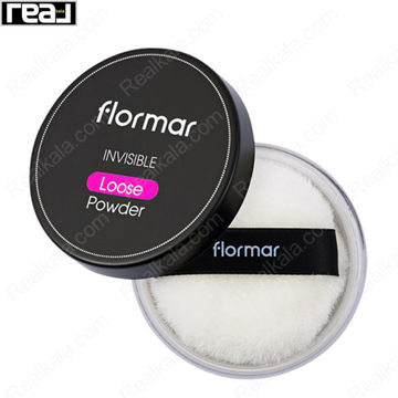بسته بندی و پد اختصاصی پودر بیک فلورمار Invisible Loose Powder