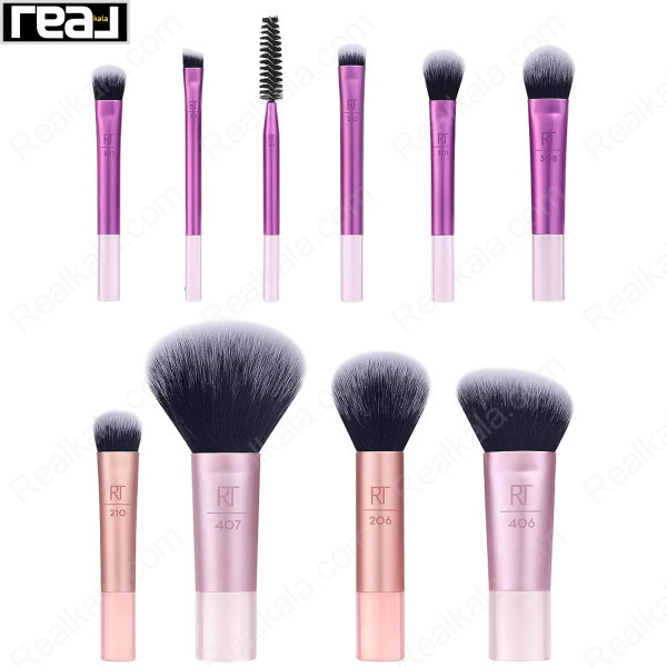 ست براش آرایشی مسافرتی ریل تکنیک 10 تکه سایز مینی Real Technique Travel Fantasy Mini Brush Kit