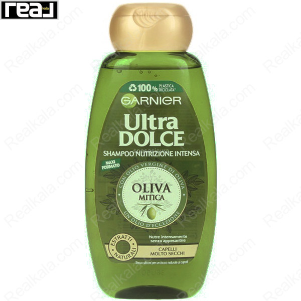 شامپو گارنیر Ultra Dolce Oliva Mitica 300ml برای تغذیه موهای خشک