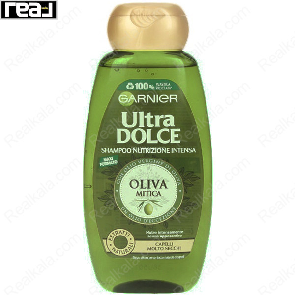 شامپو تغذیه کننده قوی گارنیر حاوی عصاره زیتون Garnier Ultra Dolce Oliva Mitica Shampoo 300ml