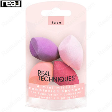 مینی اسفنج آرایشی ریل تکنیک Mini Miracle Complexion Sponge بسته 4 عددی