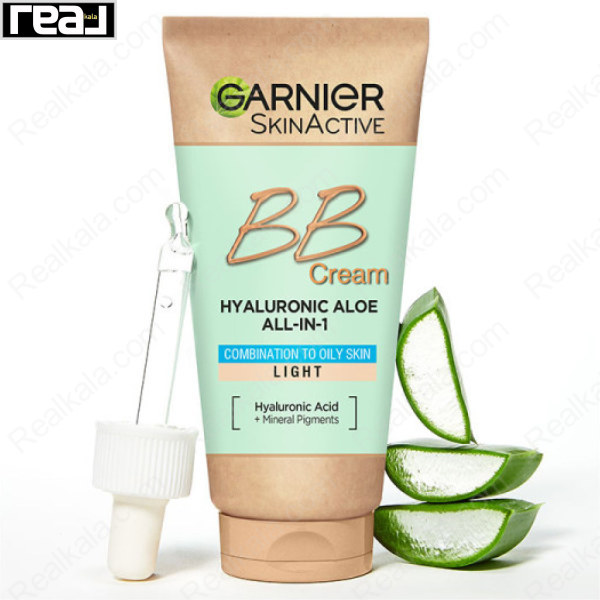 بی بی کرم آل این وان گارنیر مناسب پوست چرب و مختلط رنگ روشن Garnier BB Cream ALL-IN-1 Combination To Oily Skin Light 50ml