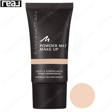 کرم پودر مات منهتن شماره 81 Manhattan Powder Mat Make Up Foundation Nude