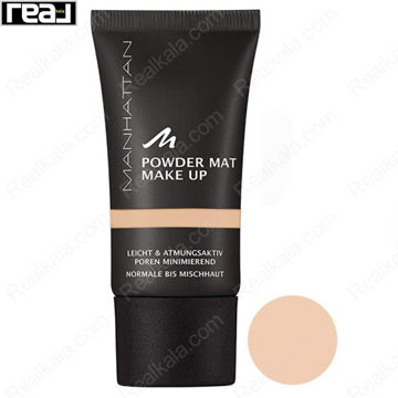 کرم پودر مات منهتن شماره 82 Manhattan Powder Mat Make Up Foundation Beige