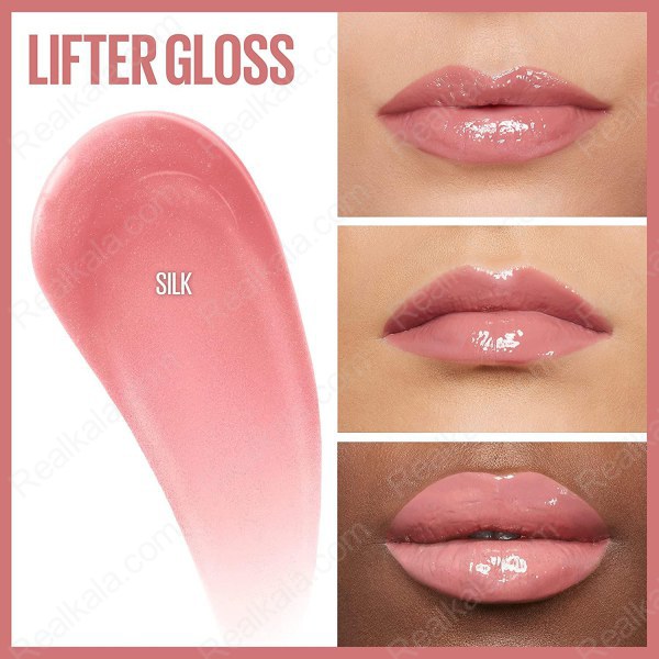 رژ لب مایع براق لیفتر گلاس میبلین شماره 004 Maybelline Lifter Gloss Lip Gloss Silk