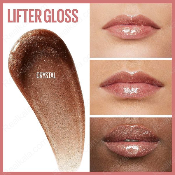 رژ لب مایع براق لیفتر گلاس میبلین شماره 10 Maybelline Lifter Gloss Lip Gloss Crystal