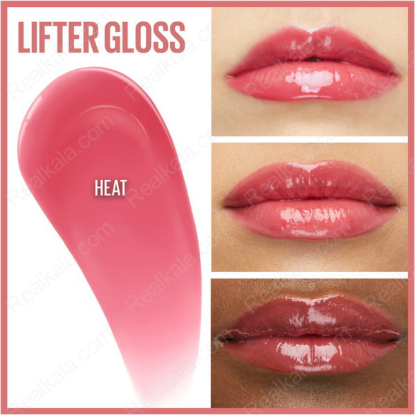 رژ لب مایع براق لیفتر گلاس میبلین شماره 14 Maybelline Lifter Gloss Lip Gloss Heat