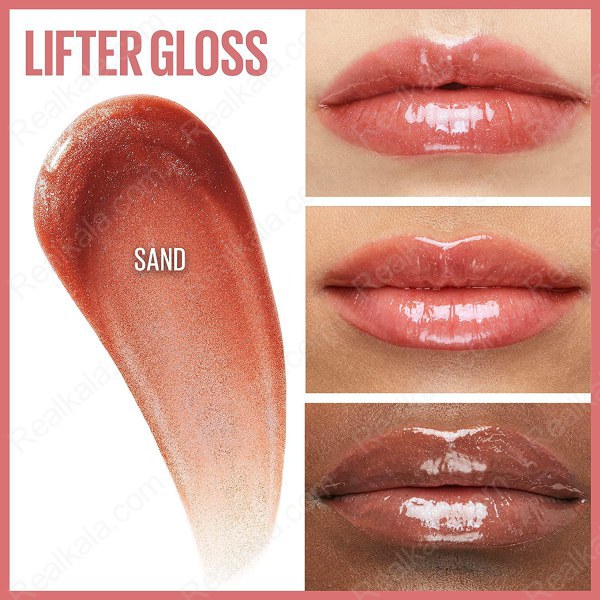 رژ لب مایع براق لیفتر گلاس میبلین شماره 15 Maybelline Lifter Gloss Lip Gloss Sand