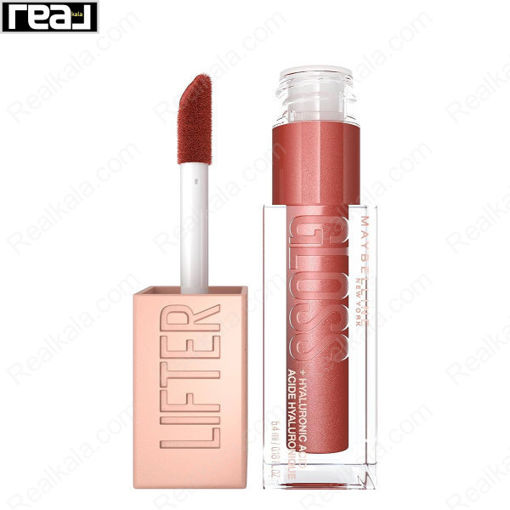 رژ لب مایع براق لیفتر گلاس میبلین شماره 16 Maybelline Lifter Gloss Lip Gloss Rust