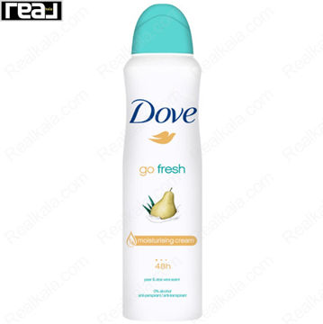 اسپری ضد تعریق زنانه داو مدل گلابی و آلوئه ورا Dove Pear & Aloevera Spray 150ml