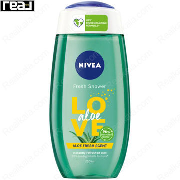 شاور ژل حمام نیوا مدل لاو حاوی آلوئه ورا Nivea Love Shower Gel Aloe Fresh Scent 250ml