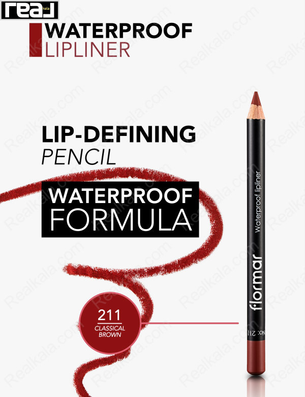 مداد لب ضد آب فلورمار Flormar Waterproof Lipliner 211